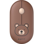 Havit - Wireless Mouse (MS75GT Pro) - 2.4GHz, 1600 DPI, ABS, PC, Aa Battery - Brown