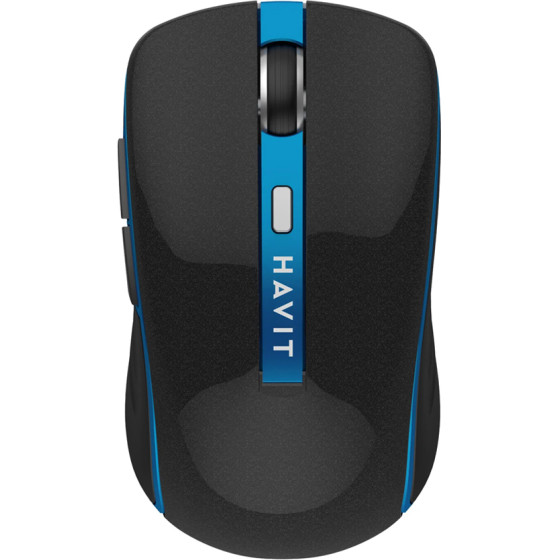 Havit - Wireless Mouse (MS951GT) - 2.4GHz, 1000/1200/1600 DPI, Aa Battery - Black / Blue