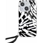 Karl Lagerfeld - Iml Luxury - Iphone 15 - Zebra Pattern&Cord - (KLHCP15SHZBPKCCK)