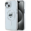 Karl Lagerfeld - Iml Magsafe - Iphone 15 Plus - White Metal Choupette`s Head - (KLHMP15MHLSCHH)