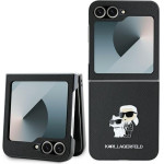Karl Lagerfeld - Saffiano - Samsung Galaxy Z Flip6 - Karl&Choupette Metal Pin - (KLHCZF6SAPKCNPK)