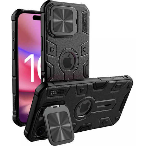 Nillkin - Camshield Armor Prop Magnetic - Iphone 16 Pro Max - Black