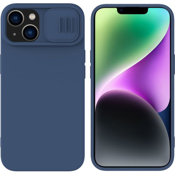 Nillkin - Camshield Silky Magsafe Silicone - Iphone 15 Plus - Midnight Blue