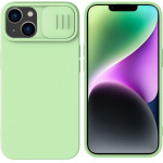 Nillkin - Camshield Silky Magsafe Silicone - Iphone 15 Plus - Mint Green