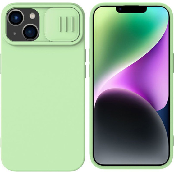 Nillkin - Camshield Silky Magsafe Silicone - Iphone 15 Plus - Mint Green
