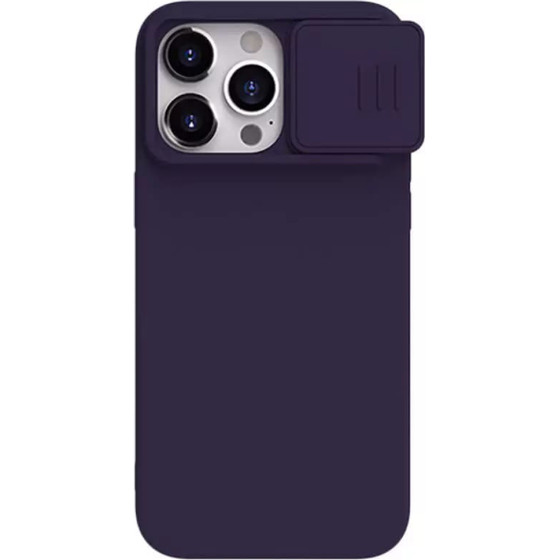 Nillkin - Camshield Silky Magsafe Silicone - Iphone 15 Pro Max - Dark Night Purple