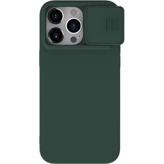 Nillkin - Camshield Silky Magsafe Silicone - Iphone 15 Pro Max - Foggy Green