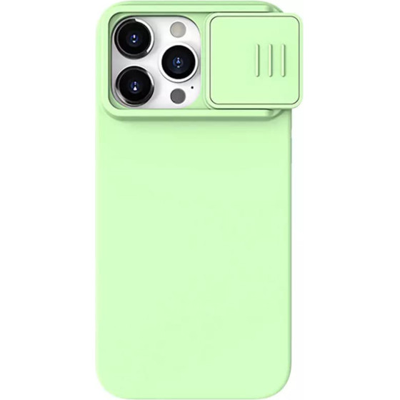Nillkin - Camshield Silky Magsafe Silicone - Iphone 15 Pro Max - Mint Green