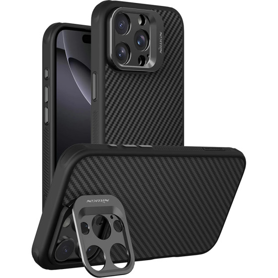Nillkin - Carboprop Magnetic (With Camera Cutout) - Iphone 16 Pro - Black