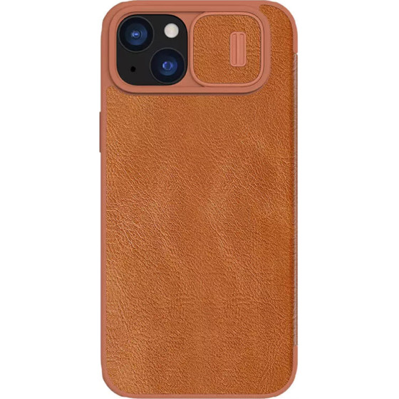 Nillkin - Qin Leather Case - Iphone 15 Plus - Brown