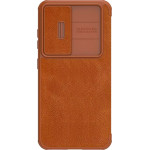 Nillkin - Qin Leather Pro Case - Samsung Galaxy S23 - Brown