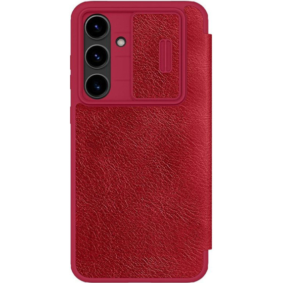 Nillkin - Qin Pro Leather Case - Samsung Galaxy S24 Fe - Red