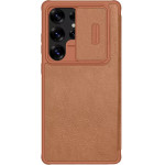 Nillkin - Qin Pro Leather Case - Samsung Galaxy S25 Ultra - Brown