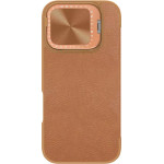 Nillkin - Qin Prop Leather Case - Iphone 16 Pro Max - Brown