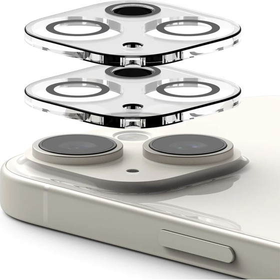 Ringke - Camera Protector Glass (2 pack) - Iphone 15 / Iphone 15 Plus - Clear