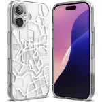 Ringke - Fusion Design - Iphone 16 Plus - Seoul Map White