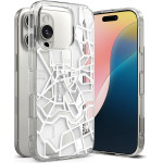 Ringke - Fusion Design - Iphone 16 Pro Max - Seoul Map White