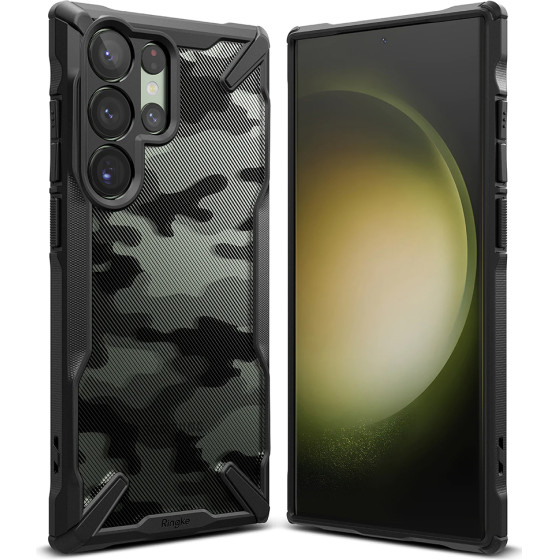 Ringke - Fusion X Design - Samsung Galaxy S23 Ultra - Camo Black