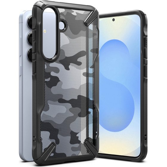 Ringke - Fusion X Design - Samsung Galaxy S25 - Camo Black