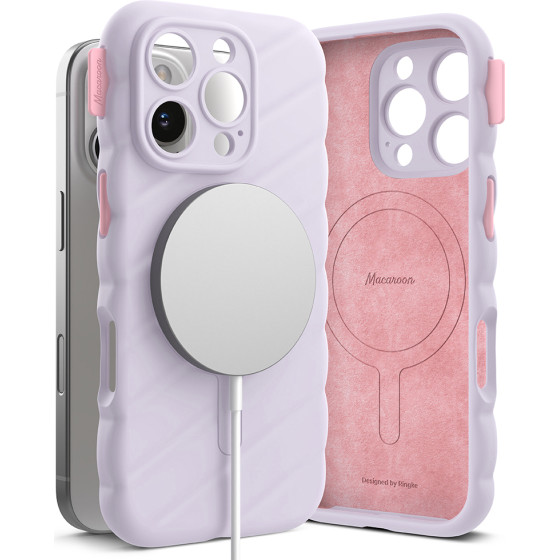 Ringke - Macaron Silicone Magsafe - Iphone 16 Pro - Light Purple