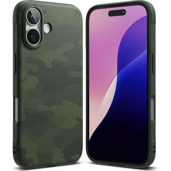 Ringke - Onyx Design - Iphone 16 - Camo Green