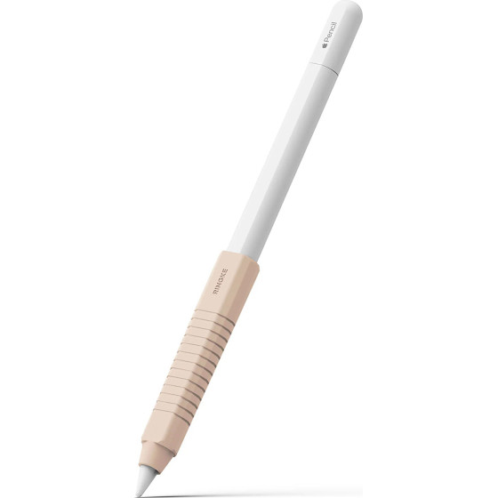Ringke - Silicone Drafting Grip Holder - For Apple Pencil, Easy To Attach, Durable Elasticity - Pink Sand