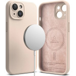 Ringke - Silicone Magnetic Magsafe - Iphone 15 Plus - Pink Sand