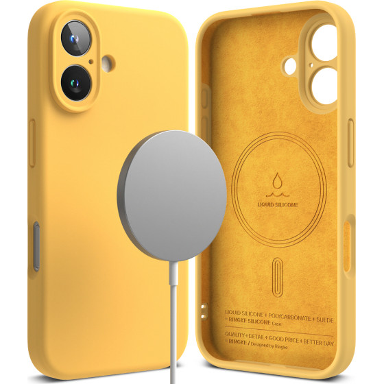 Ringke - Silicone Magnetic Magsafe - Iphone 16 Plus - Yellow