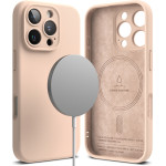 Ringke - Silicone Magnetic Magsafe - Iphone 16 Pro - Pink Sand