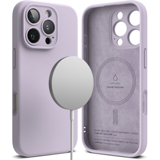 Ringke - Silicone Magnetic Magsafe - Iphone 16 Pro Max - Lavender