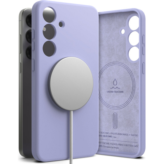 Ringke - Silicone Magnetic Magsafe - Samsung Galaxy S25 - Lavender