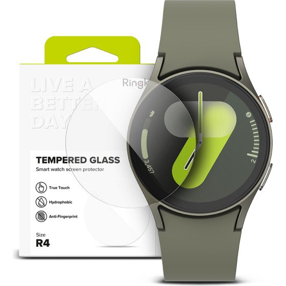 Ringke - Tempered Glass R4 (4 pack) - Samsung Galaxy Watch7 40mm - Clear