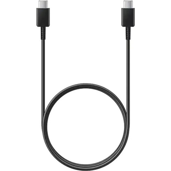 Samsung - Data Cable (EP-DW767JBE) - USB-C To Type-C, Fast Charging, 3A, 1.8m - Black (Bulk Packing) - (GP-TOU021RFCBW)