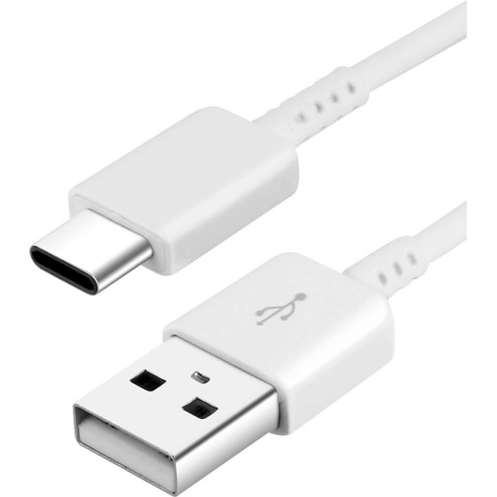 Samsung - Original Usb Cable - Usb To Type-C, Quick Charge, 1.5m - White (Bulk Packing) - (EP-DW700CWE)