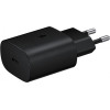 Samsung - Wall Charger EP-TA800EBe (GP-PTU021SOABQ) - Type-C, Fast Charging, 25W, 3A - Black (Bulk Packing) - (EP-TA800EBE;GP-PTU021SOABQ)