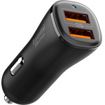 Spigen - Car Charger Essential (EV302) - 2x USB-A, 30W, Quantum Boost - Black - (ACP08700)