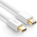 Ugreen - Video Cable - Mini Dp Male To Mini Dp Male, 4k@60Hz, Thunderbolt 2, Mirror Mode, 2m - White - (10429)