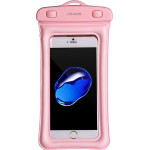Usams - Waterproof Case (US-YD007) - IPX8, For Phone, Max 6'' - Pink - (US-YD007/PINK)