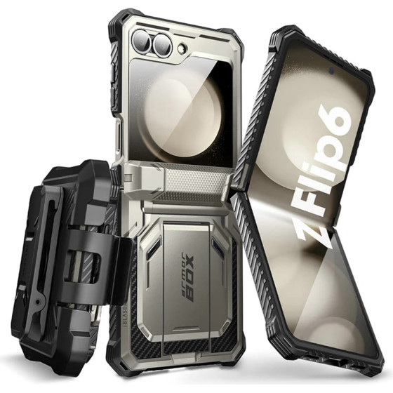 i-Blason - Armorbox - Samsung Galaxy Z Flip6 - Titan Gray