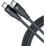 Acefast - Data Cable (C3-03) - Type-C To Type-C, 60W, 3A, 480Mb/s, High-Speed Charging, 1.2m - Black