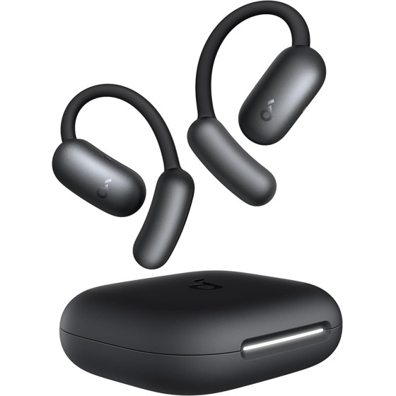 Anker - Wireless Earbuds Soundcore Aerofit 2 - For Sport, With Microphone, Bluetooth, Waterproof, Hi-Res - Black - (A3874G11)
