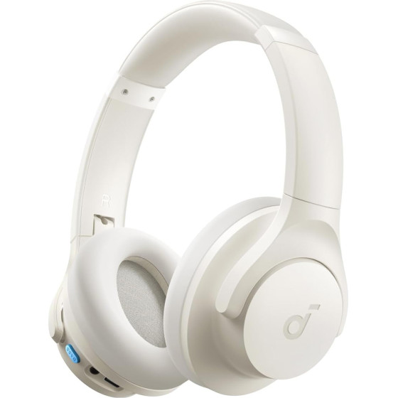 Anker - Wireless Headphones Soundcore Life Q11 - True Wireless, Bluetooth, Over-Ear, Hi-Res, Bassup - White - (A3005G21)