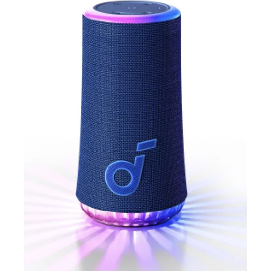 Anker - Wireless Speaker Soundcore Glow - 360� Sound, 30W, IP67 - Blue - (A3166G31)