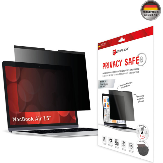 Displex - Premium Laptop Privacy Safe - Macbook Air 15'' (2023 / 2024) - Black