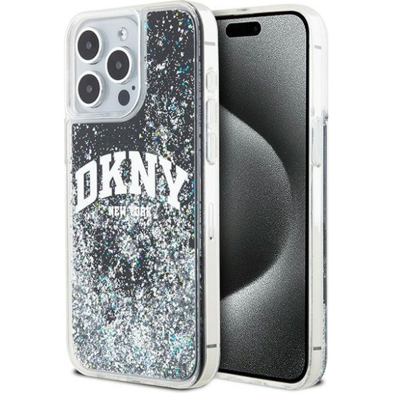 DKNY - Hardcase Liquid Glitter Big Logo - Iphone 15 Pro Max - Black - (DKHCP15XLBNAEK)