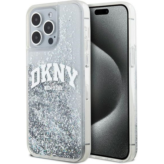 DKNY - Hardcase Liquid Glitter Big Logo - Iphone 15 Pro Max - White - (DKHCP15XLBNAET)