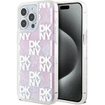 DKNY - Hardcase Liquid Glitter Multilogo - Iphone 15 Pro Max - Pink - (DKHCP15XLCPEPP)