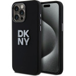DKNY - Hardcase Liquid Silicone Metal Logo - Iphone 15 Pro Max - Black - (DKHCP15XSMCBSK)