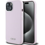 DKNY - Hardcase Liquid Silicone Small Metal Logo Magsafe - Iphone 15 - Pink - (DKHMP15SSMCHLP)