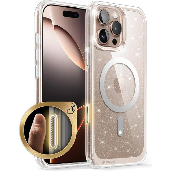 Supcase - Unicorn Beetle Slim Clear Magsafe - Iphone 16 - Glitter Clear